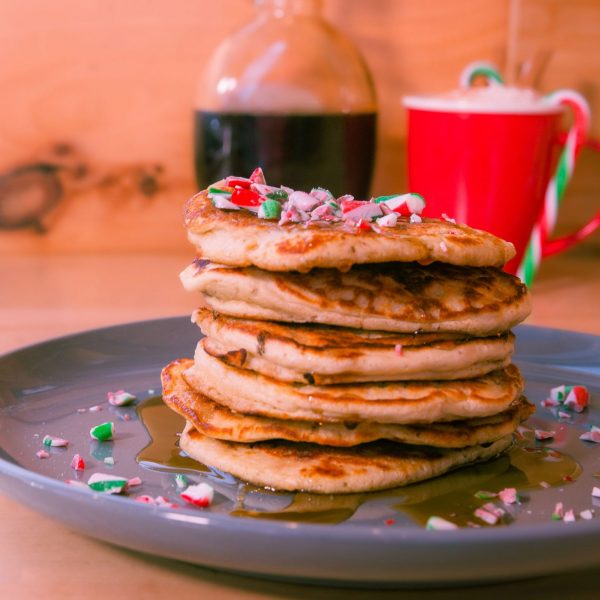 Candycane Chocolate Chip Pancakes Recipe